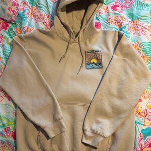 Tan surf shop hoodie